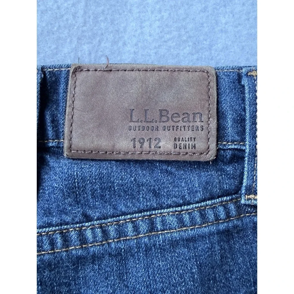 L.L.Bean Mens Jeans 40x34 Blue Classic Fit 100% Cotton Denim Pants